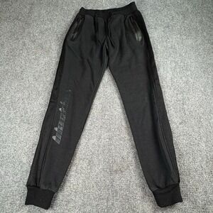 Black Keys Jogger Sweatpants Mens S Black Mesh Side Panels Zip Pocket Streetwear